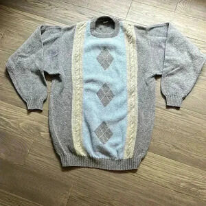 🔥EL corte ingles🔥 | Blue and grey wool  sweater